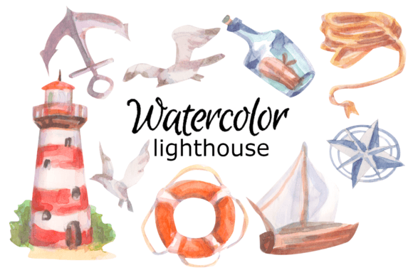 Lighthouse Watercolor Clipart Embroidery Review