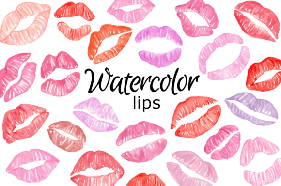 Lips Watercolor Clipart & Illustrations Review