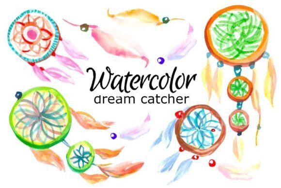 Watercolor Dream Catcher Illustrations for Real Crafting Magic