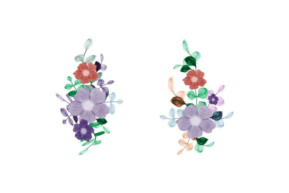 Watercolor Floral Clipart Set Review