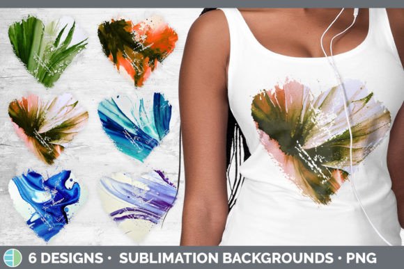 Watercolor Heart Distressed C Illustration Review for Digital Sellers
