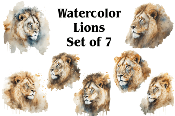 Watercolor Lions: A Designer’s Review for Branding & Creative Projects