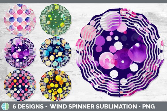 Watercolor Polka Dots Wind Spinner Sub: A Fresh Illustration for Lifestyle and Creative Blogging