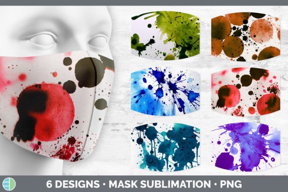 Watercolor Splatter Mask Sublimation B: A Fresh Illustrations Touch for Blog Design