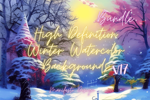 Winter Watercolor Background V17 Review for Real Embroidery Projects