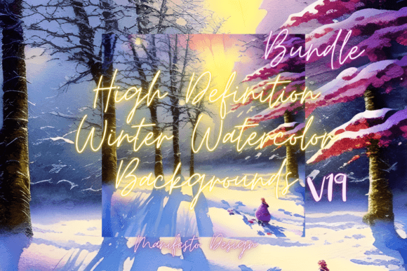 Winter Watercolor Background V19 for Etsy & Digital Sellers: A Real Product Creator’s Review